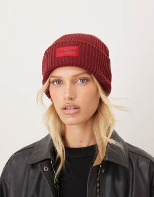 Jjxx Knitted Beanie In Red