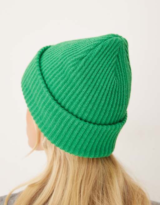 JJXX knitted beanie in green, 2 of 3
