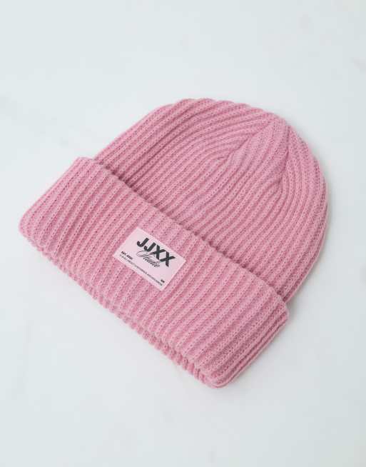 JJXX knitted beanie in light pink, 5 of 5