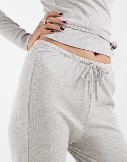 JJXX Kombiteil-Ripp-Jogger mit weitem Schnitt in Hellgrau, 4 von 5