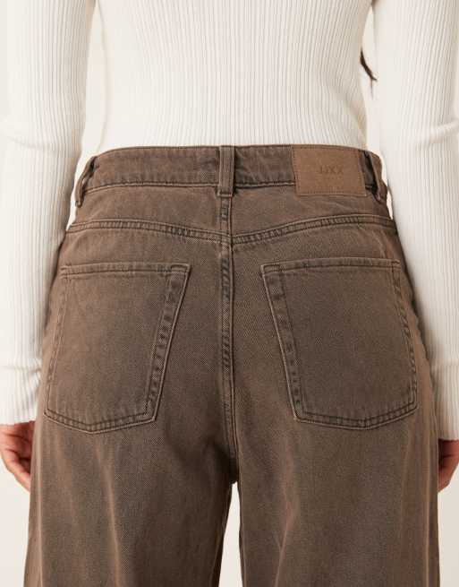 JJXX Kyoto baggy jeans in dark brown, 4 of 5