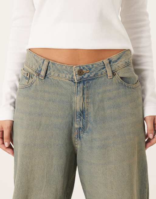 JJXX Kyoto baggy jeans in mid blue, 5 of 5