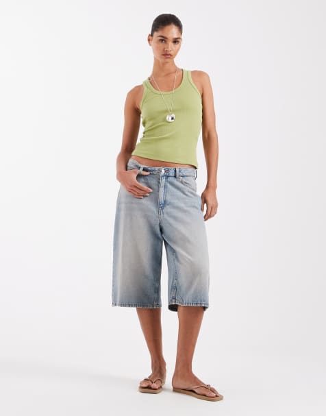 JJXX – Kyoto – Jasnoniebieskie luźne jortsy jeansowe - view 1
