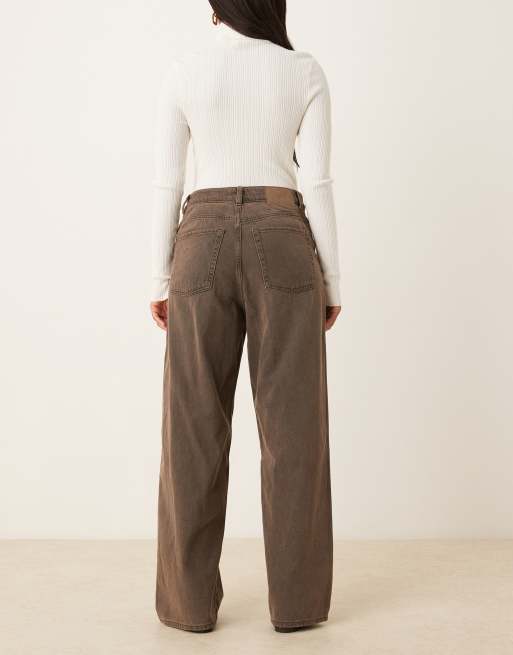 JJXX – Kyoto – Mörkbruna, baggy jeans, 2 av 5