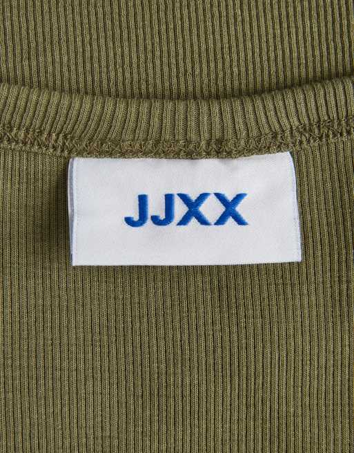 JJXX långärmad t-shirt i bränd oliv, 5 av 7