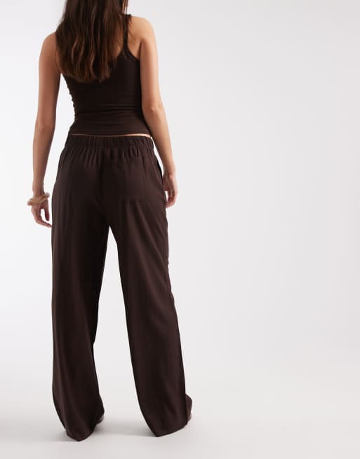 JJXX – Leinenmix-Hose in Braun, 3 von 5