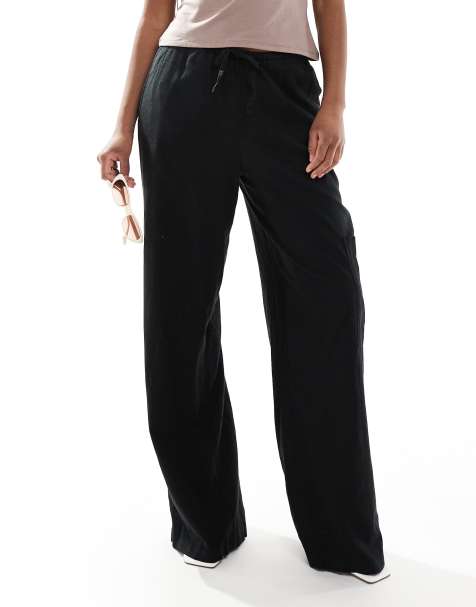 JJXX – Leinenmix-Hose in Schwarz - view 1