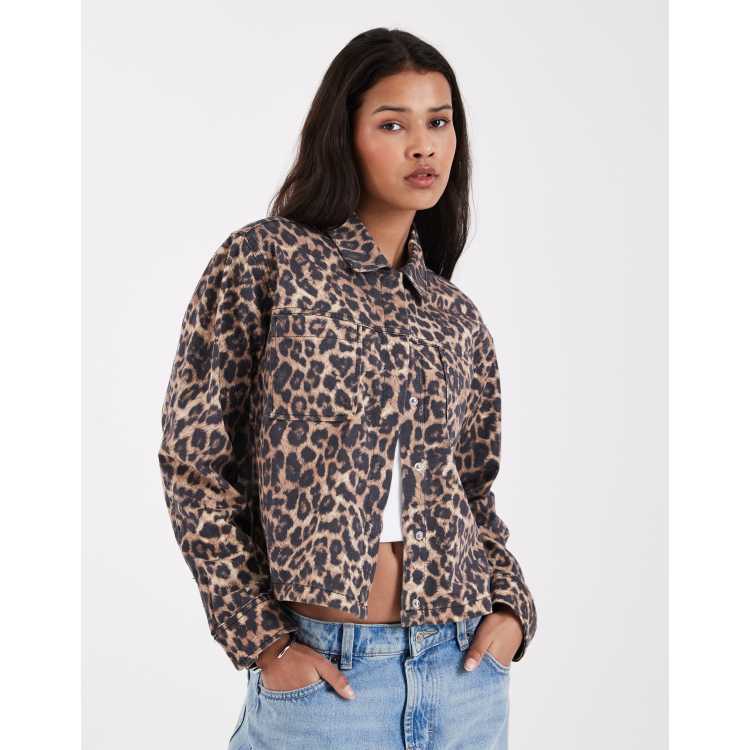 JJXX leopard jacket in multi | ASOS