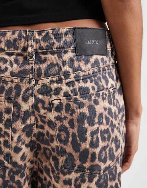 JJXX leopard jorts in multi, 3 of 5