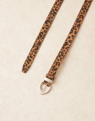 Jjxx Leopard Print Belt In Multi