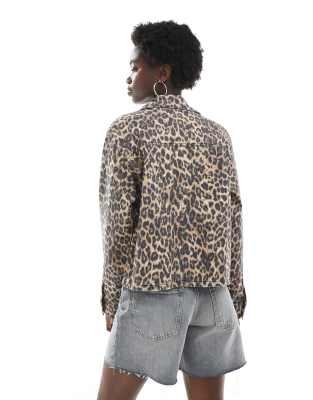 Jjxx Leopard Shacket In Multi