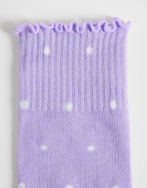 JJXX – Lila, prickiga strumpor, 3-pack, 3 av 3