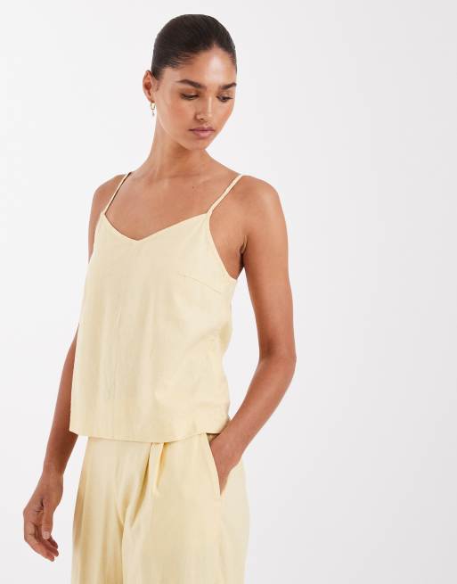 JJXX linen blend set in yellow, 5 of 5