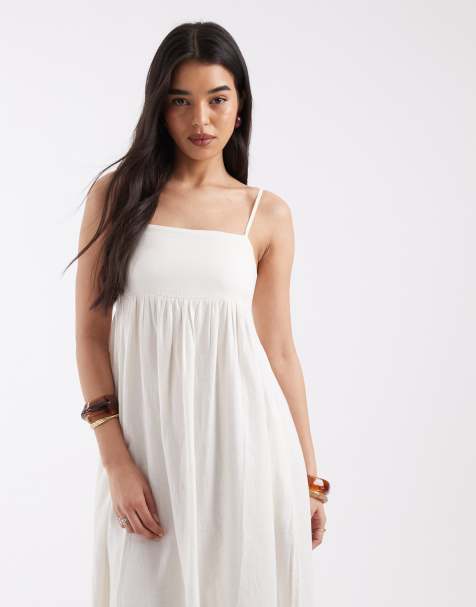 White Linen Dresses | Mini, Maxi & Midi White Linen Dresses | ASOS