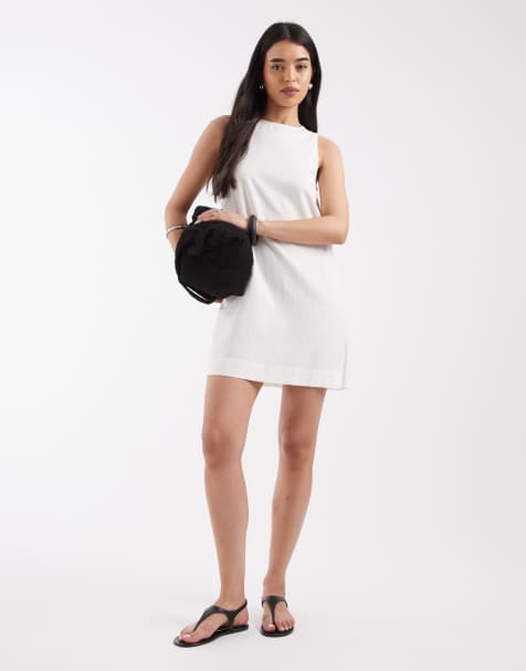 White Linen Dresses | Shop at ASOS