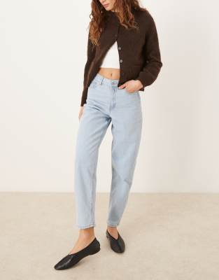 Lisbon - Jean mom - Bleu clair W26 L30