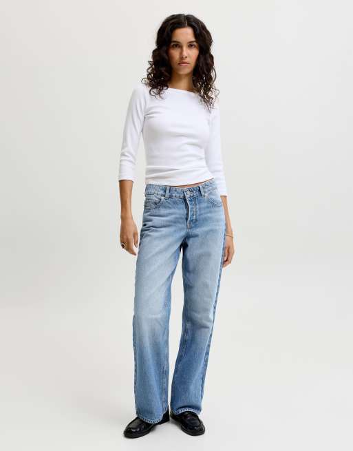 JJXX – Locker geschnittene Jeans in Hellblau, 3 von 7