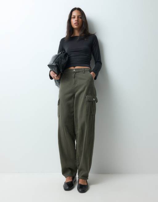 JJXX long sleeve off shoulder asymmetric top in black, 2 of 5