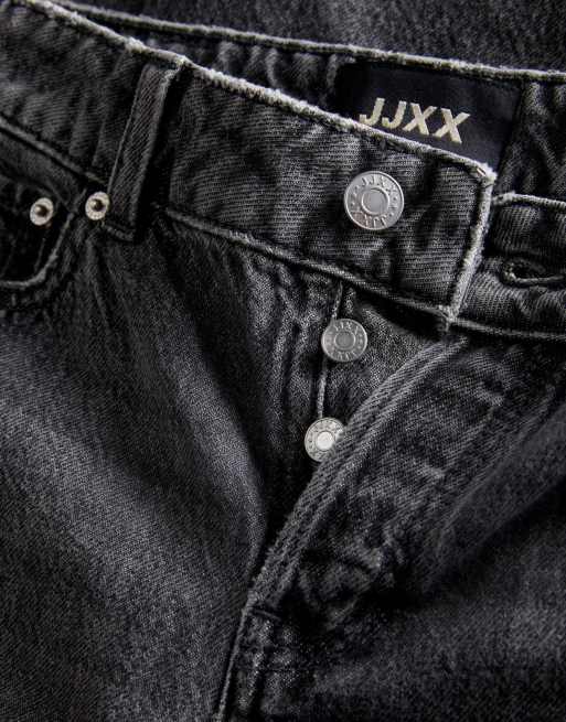 JJXX loose-fit jeans in donkergrijs denim, 4 van 7
