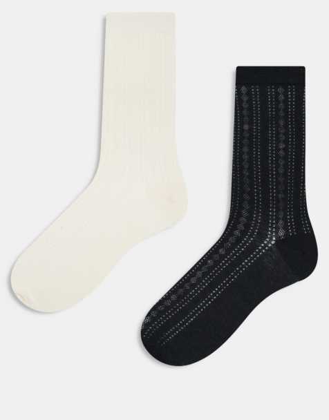 JJXX - Lot de 2 paires de chaussettes en maille pointelle - Multicolore - view 1