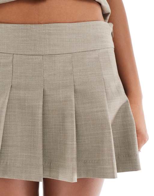 Jessica pleats mini skirt