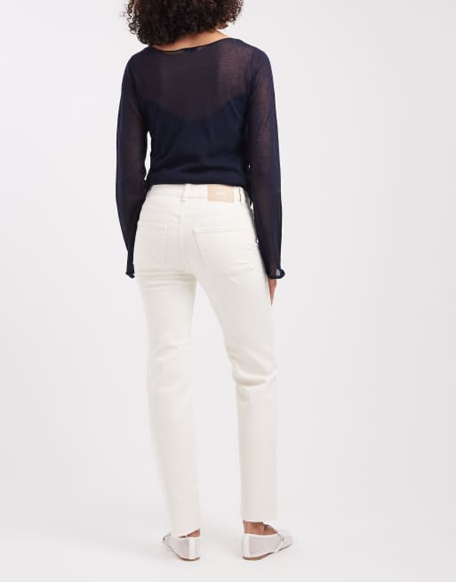 JJXX – Lyon – Verkürzte, schmale Jeans in Wollweiß, 2 von 5