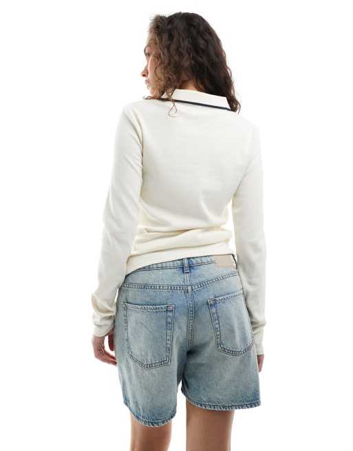 JJXX - Lyseblå denimshorts med vintagevask, 3 af 5
