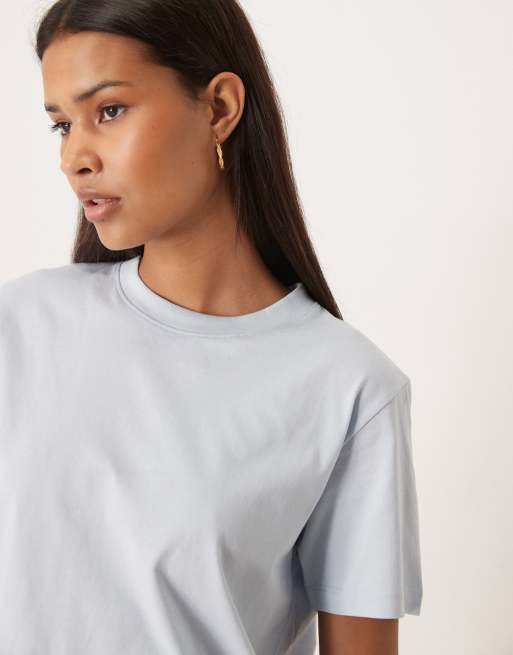 JJXX - Lyseblå T-shirt med rund hals, 4 af 4