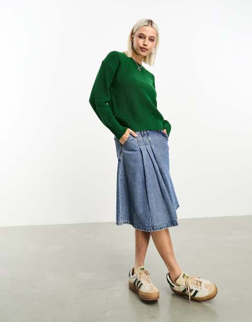 JJXX - Maglione girocollo a coste verde, 2 di 4