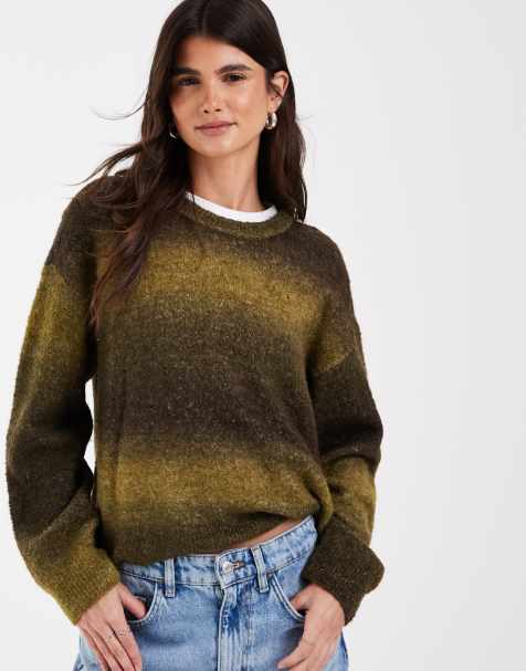 JJXX maglione lavorato a maglia sfumato marrone - view 1