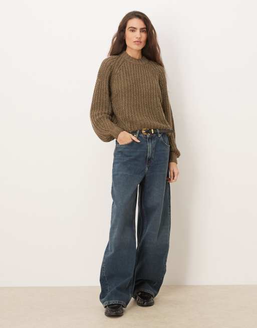 JJXX - Maglione pesante girocollo marrone, 2 di 4