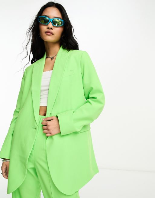 JJXX - Mary - Blazer oversize verde in coordinato