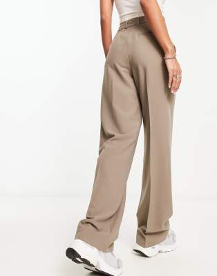 Jjxx Mary High Rise Tailored Pants In Gray