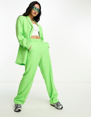 Jjxx Mary High Waisted Tailored Pants In Green