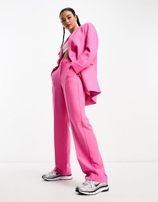 Emory Park tailored slim flare pants in pink - part of a set