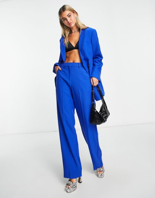 JJXX Mary oversized blazer in bright blue - part of a set