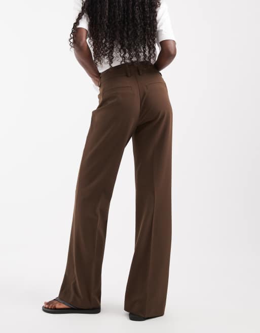 JJXX Mary pantalone svasato sartoriale marrone, 4 di 5