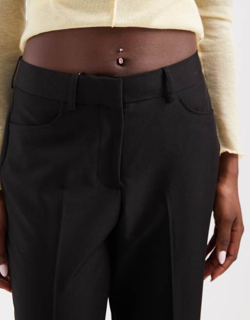 JJXX Mary tailored flared pants in black, 5 of 5