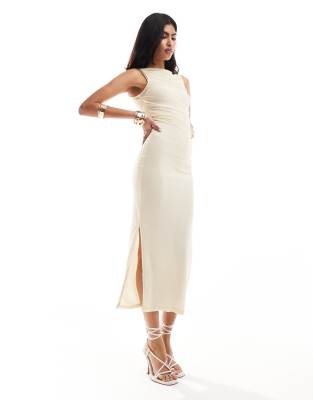 Jjxx Mesh Sleeveless Maxi Dress In White