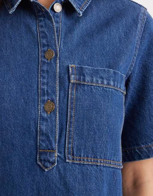JJXX – Mini-Jeanskleid in mittelblauer Waschung, 3 von 4