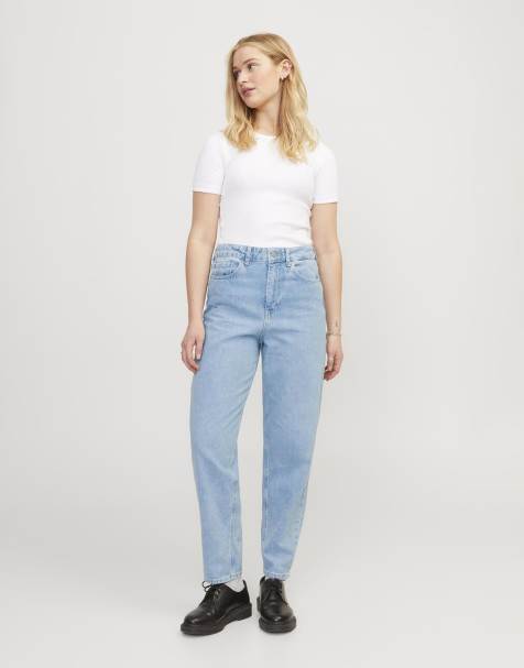 JJXX Mom fit jeans in light blue - view 1