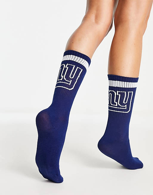 JJXX NFL Giants socks in navy & white