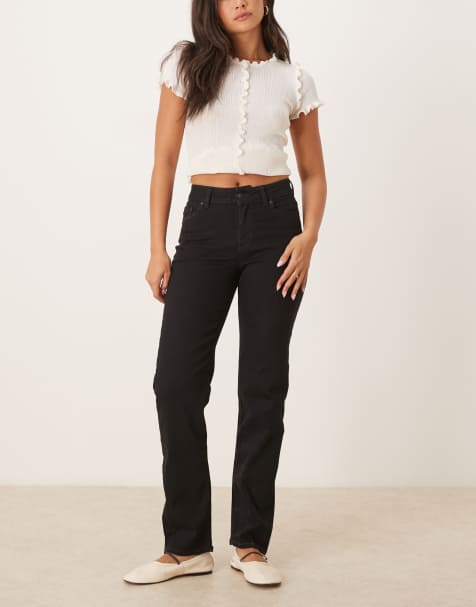 JJXX – Nice – Slim-Fit-Jeans mit geradem Schnitt in Schwarz - view 1