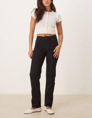 JJXX JJXX Nice slim straight jeans in black