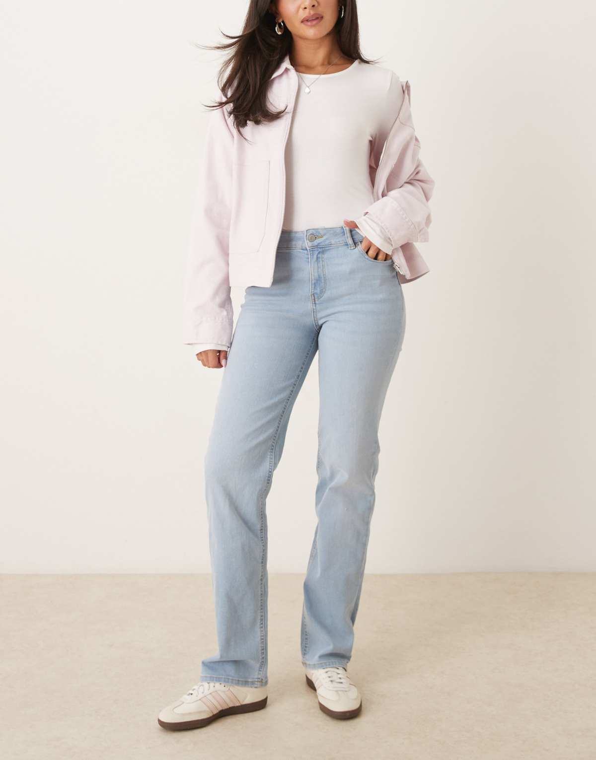 JJXX Nice slim straight jeans in light blue