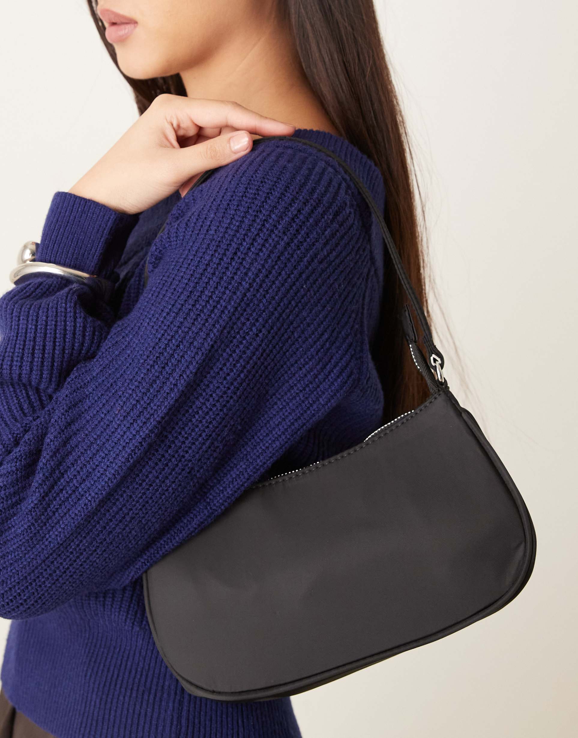 jjxx nylon shoulder bag in black