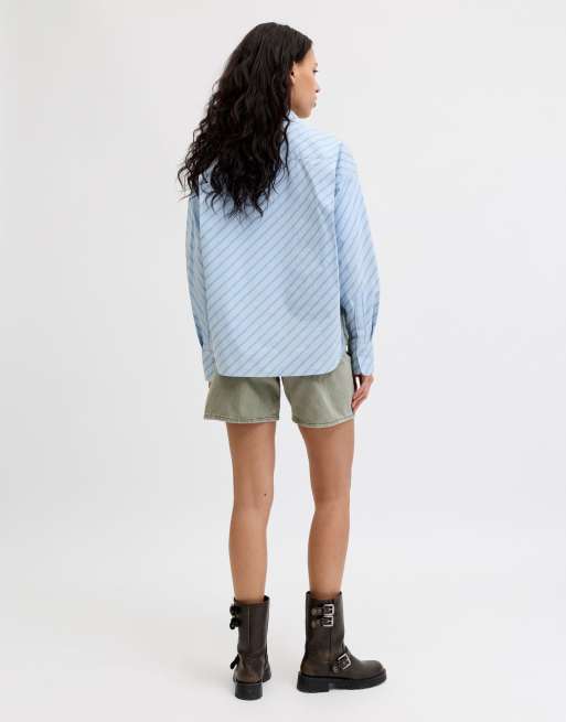 JJXX – Olivgröna jeansshorts, 2 av 7
