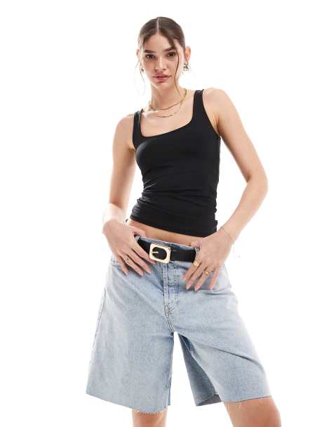 JJXX - Omkeerbaar hemdje van gladde stof in zwart - view 1