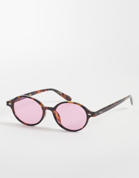 JJXX – Ovale Sonnenbrille mit schmalem Rahmen in Schildpatt-Optik - view 1