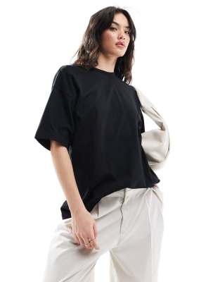 JJXX - Oversize-T-Shirt in Schwarz